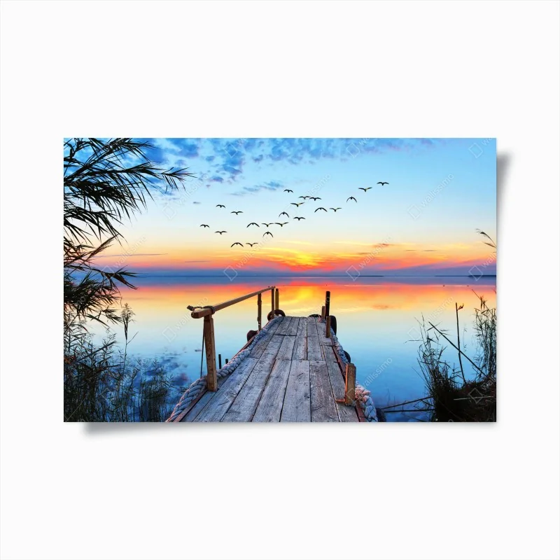 Poster sonniger gartenweg zum schloss – Wallnifity®