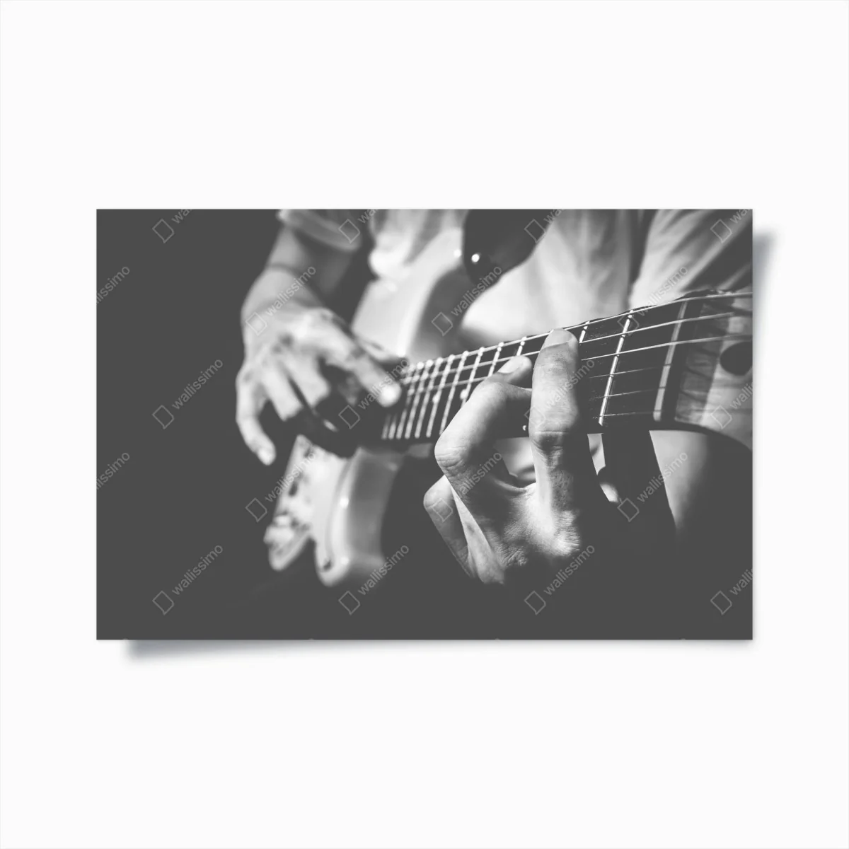 Poster monochrome gitarre nahaufnahme – Wallnifity® Poster monochrome gitarre nahaufnahme – Wallnifity®
