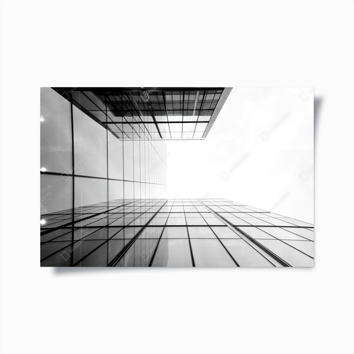 Poster minimalistische glasfassade perspektive – Wallnifity®