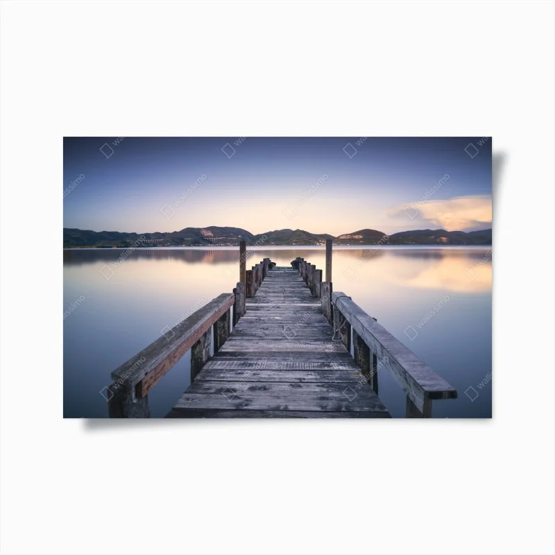 Poster zartes gelbes schleierkraut auf schwarzem hintergrund – Wallnifity®