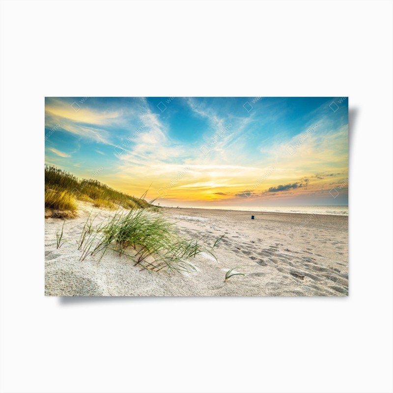 Poster türkis wellenmuster für das interieur – Wallnifity®