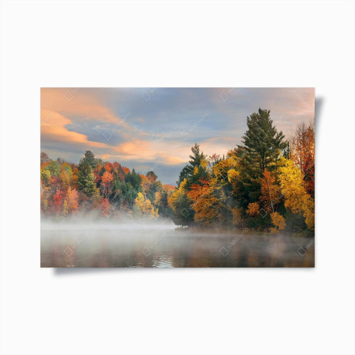Poster nebliger herbstmorgen in Stowe – Wallnifity®