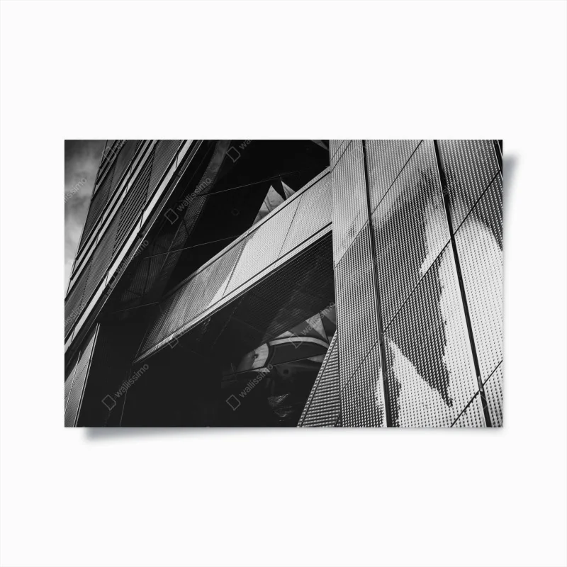 Poster türkis wellenmuster für das interieur – Wallnifity®