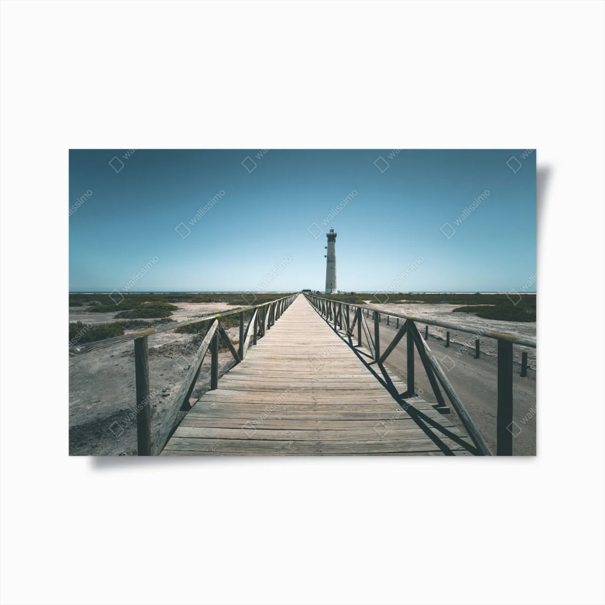Poster leuchtturm am ende des stegs – Wallnifity®
