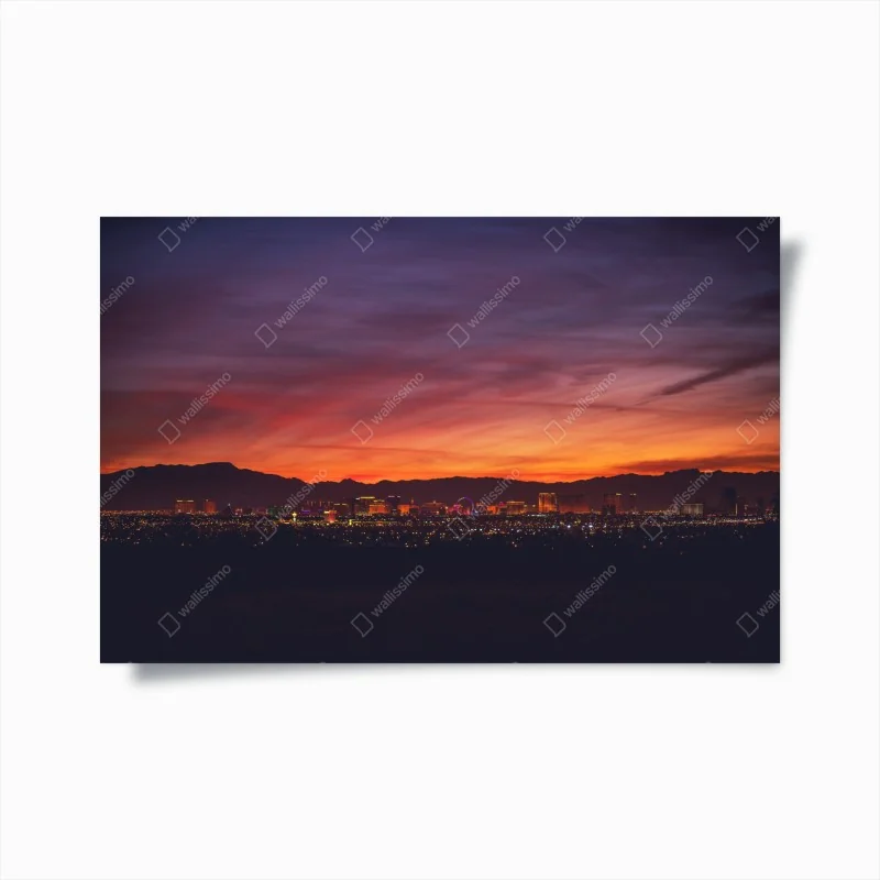 Poster sternenklare Milchstraße über dem Wald – Wallnifity®