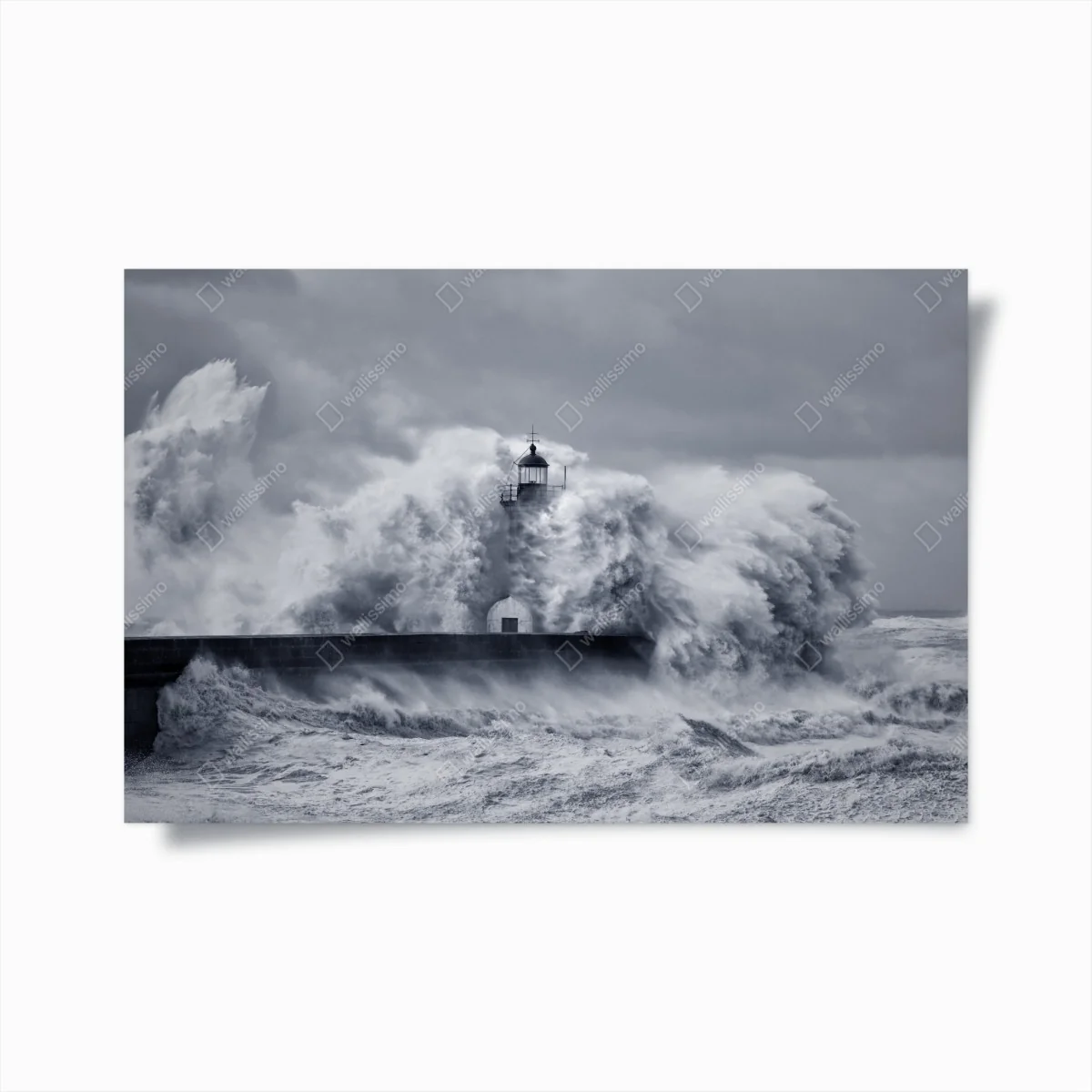Poster leuchtturm von mächtigen wellen umgeben – Wallnifity® Poster leuchtturm von mächtigen wellen umgeben – Wallnifity®