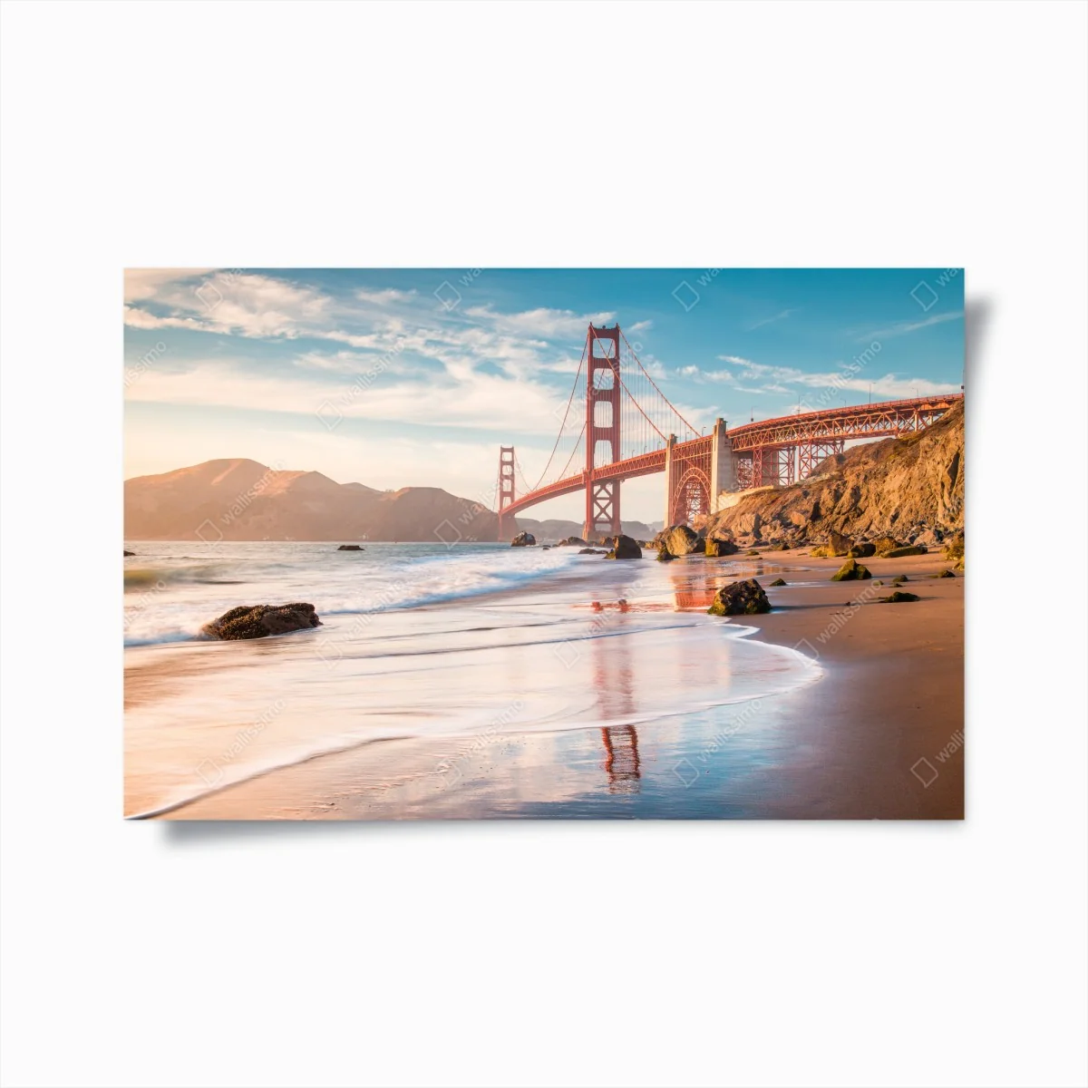 Poster San Francisco Golden Gate Bridge bei sonnenuntergang – Wallnifity® Poster San Francisco Golden Gate Bridge bei sonnenuntergang – Wallnifity®