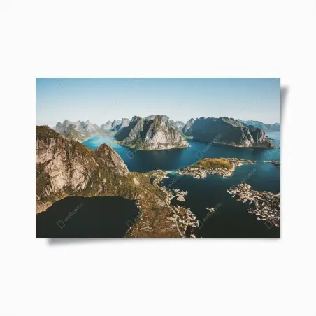 Poster majestätische fjordlandschaft – Wallnifity®