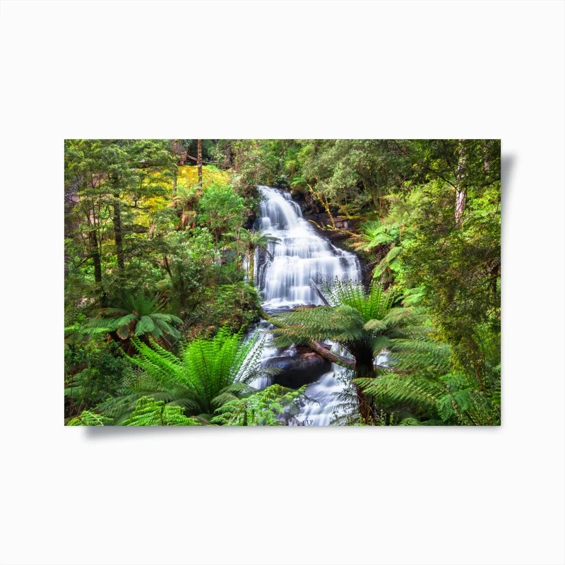 Poster Triplet Falls wasserfall im Great Otway National Park