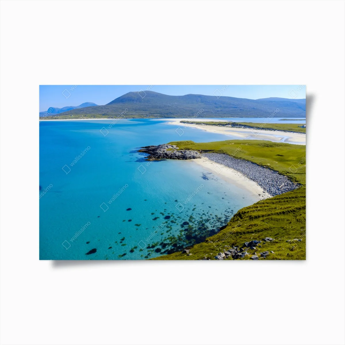 Poster ruhige türkisfarbene strandlandschaft – Wallnifity® Poster ruhige türkisfarbene strandlandschaft – Wallnifity®