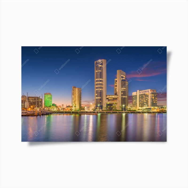 Poster Sarasota bei dämmerung über der bucht – Wallnifity®