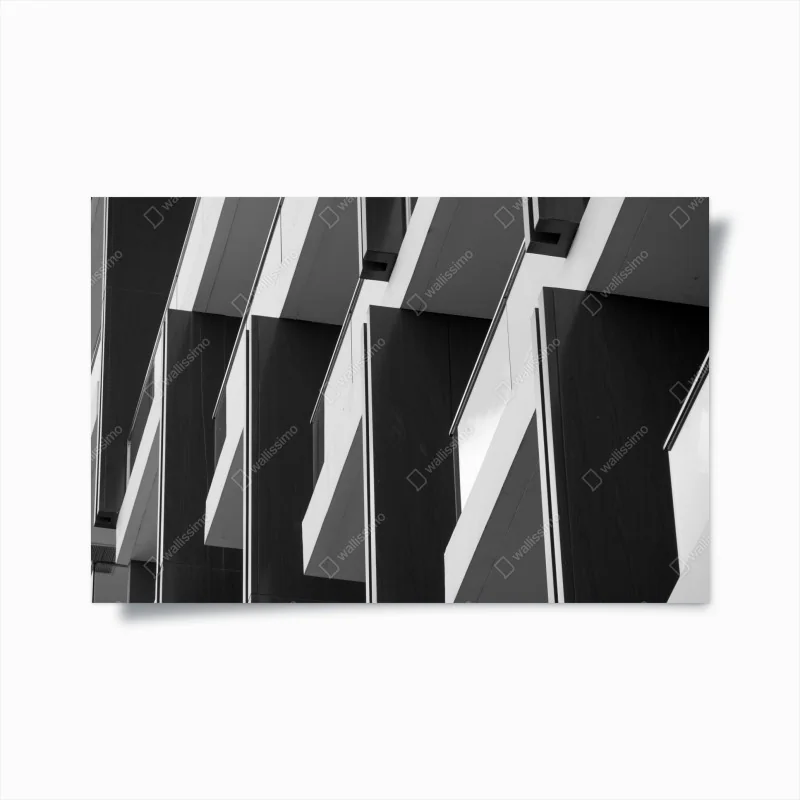 Poster geometrischer rhythmus der balkone