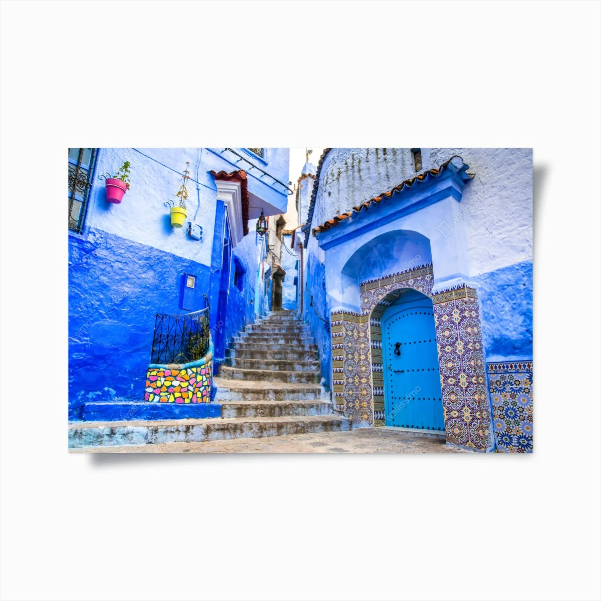 Poster blaue gasse in Chefchaouen, Marokko – Wallnifity® Poster blaue gasse in Chefchaouen, Marokko – Wallnifity®