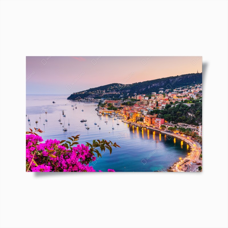 Poster elegante geigensilhouette auf schwarzem hintergrund – Wallnifity®