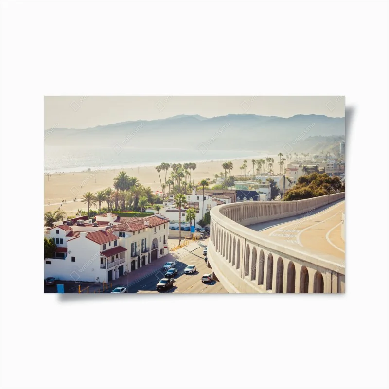 Poster Santa Monica küstenpanorama