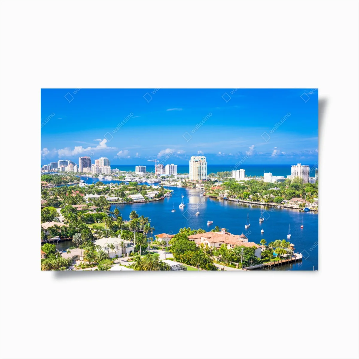 Poster Fort Lauderdale stadtskyline am meer – Wallnifity® Poster Fort Lauderdale stadtskyline am meer – Wallnifity®