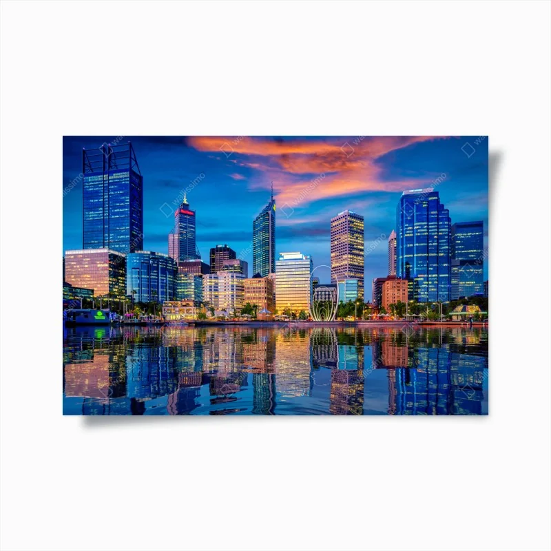 Poster intensive orange sonnenblume nahaufnahme – Wallnifity®