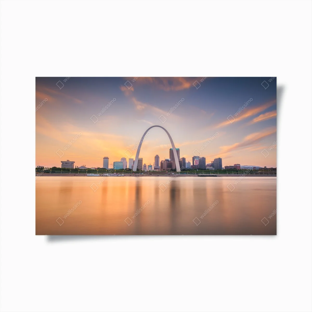 Poster St. Louis skyline bei dämmerung – Wallnifity®
