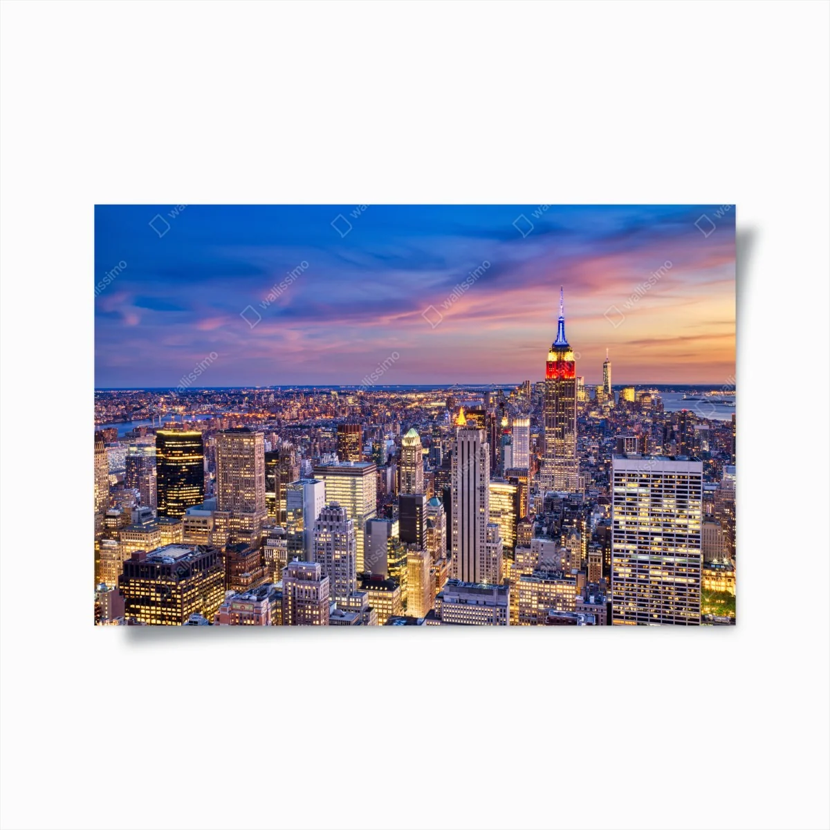 Poster New York skyline bei dämmerung – Wallnifity®