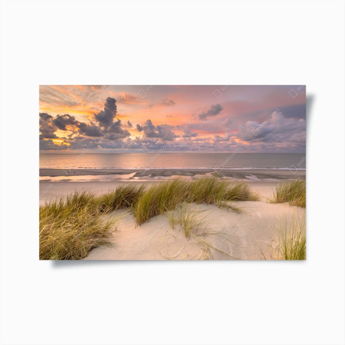 Poster sonnenuntergang über dünen in Zeeland – Wallnifity®