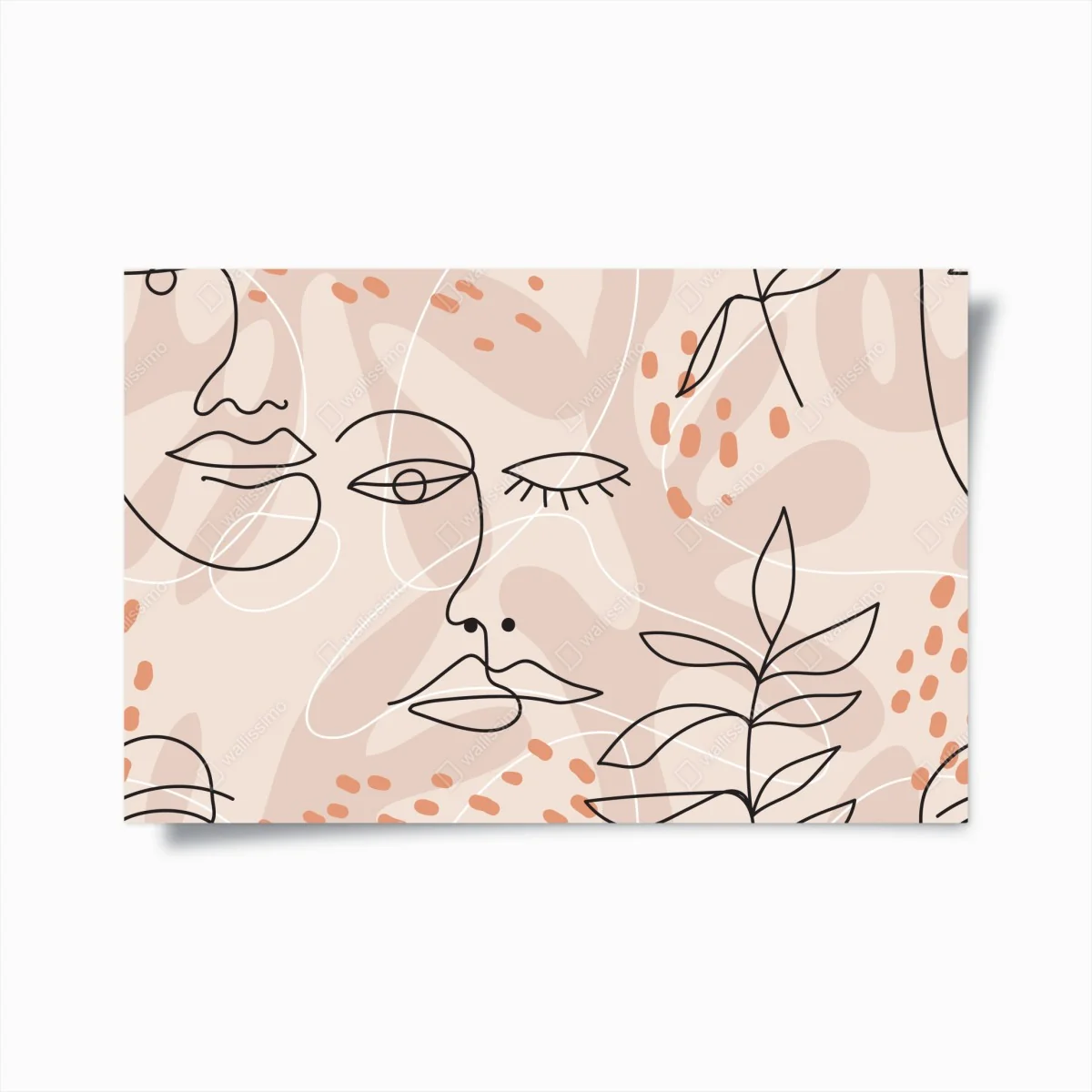 Poster pastell linienzeichnungen gesichter – Wallnifity®