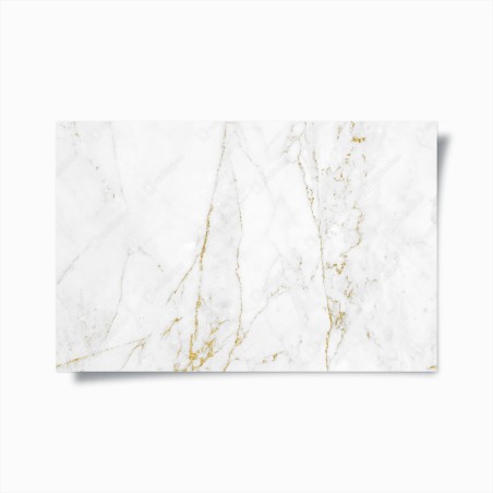 Poster weißer marmor mit goldenen adern – Wallnifity®