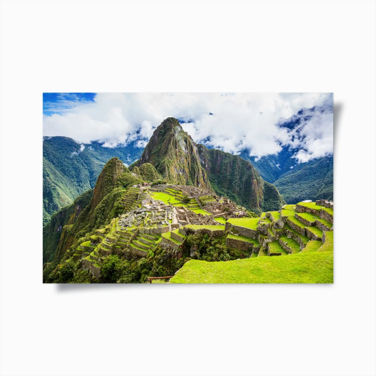 Poster Machu Picchu antike bergterrassen – Wallnifity® Poster Machu Picchu antike bergterrassen – Wallnifity®