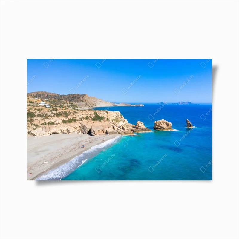 Poster türkisfarbene küstenoase