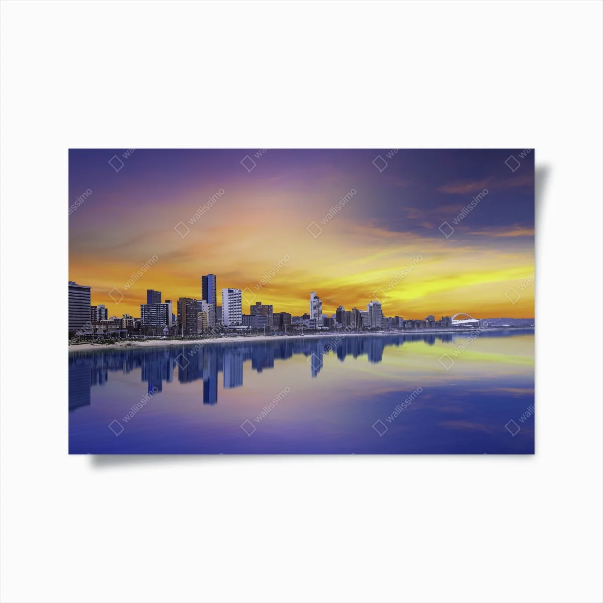 Poster Durban dämmerung skyline am strand – Wallnifity® Poster Durban dämmerung skyline am strand – Wallnifity®