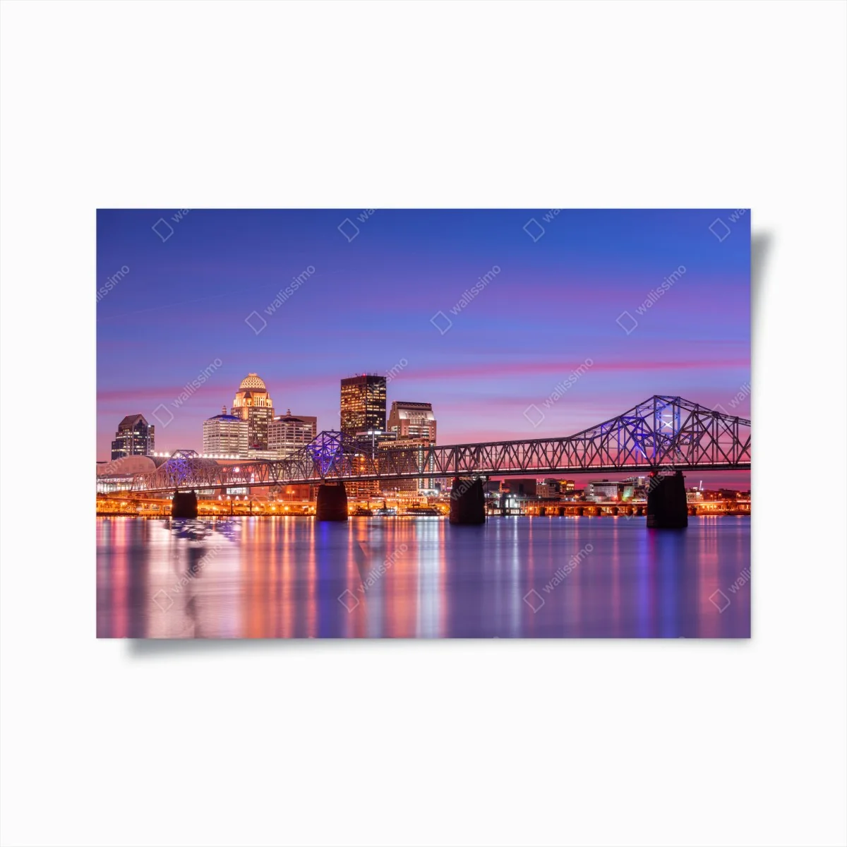 Poster Louisville skyline bei dämmerung – Wallnifity®