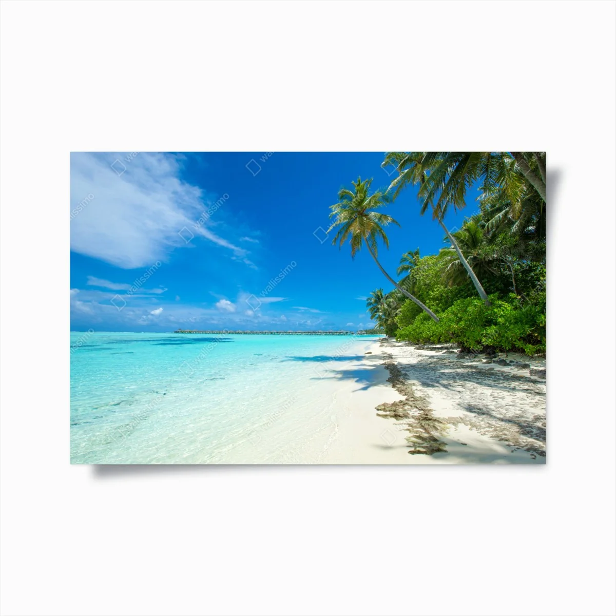 Poster tropischer strand auf den Malediven – Wallnifity® Poster tropischer strand auf den Malediven – Wallnifity®