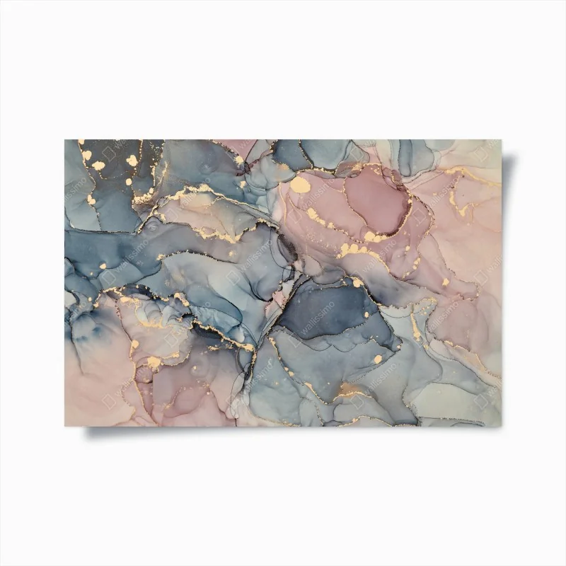 Poster grüner aloes auf rosa hintergrund – Wallnifity®