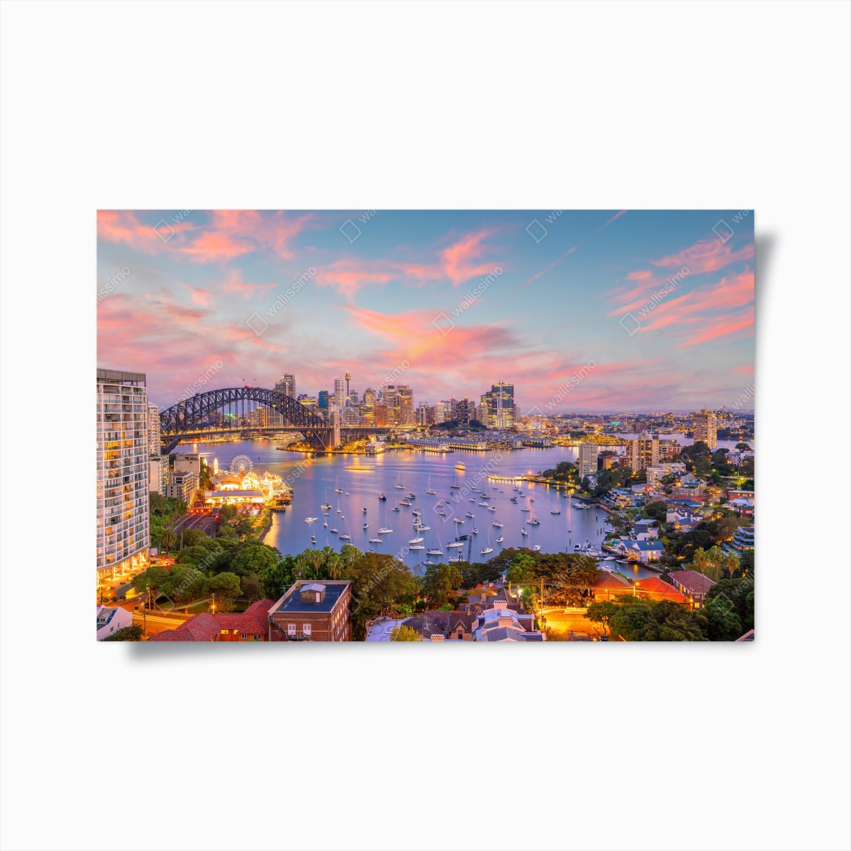 Poster sonnenuntergang über Sydney – Wallnifity®