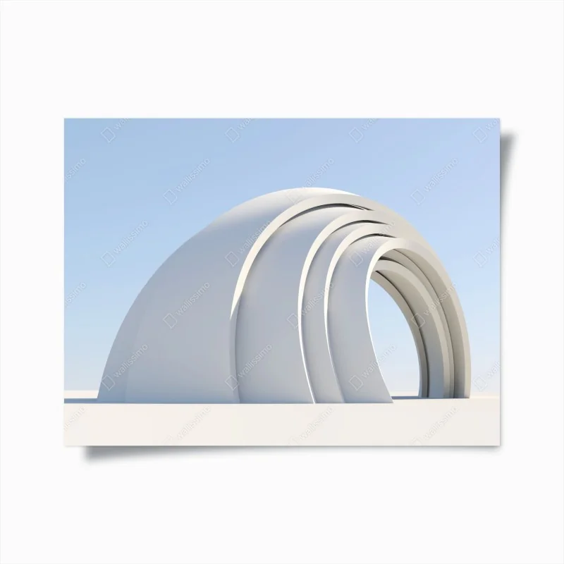 Poster goldene sanddünen unter tiefblauem himmel – Wallnifity®