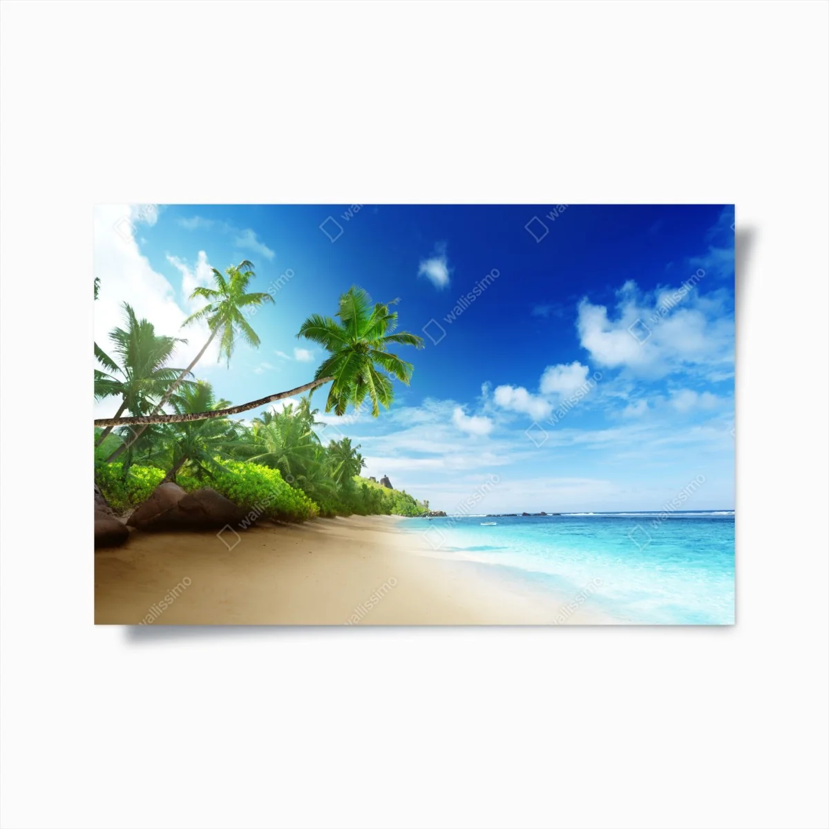 Poster sonnenuntergang am strand von Mahe, Seychellen – Wallnifity® Poster sonnenuntergang am strand von Mahe, Seychellen – Wallnifity®