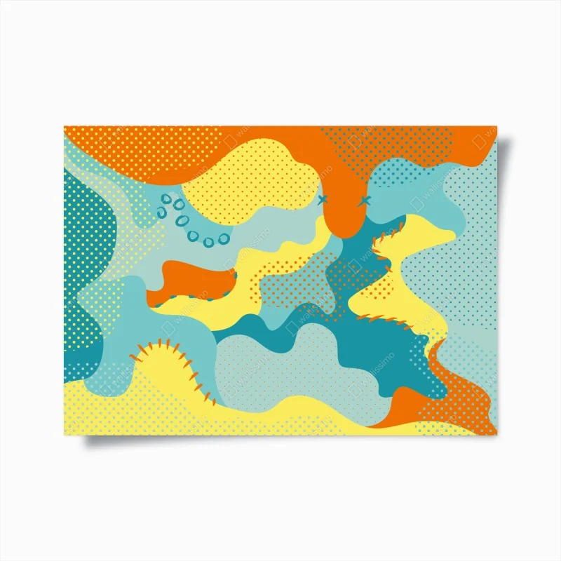 Poster dunkelgrauer marmor mit goldenen adern – Wallnifity®