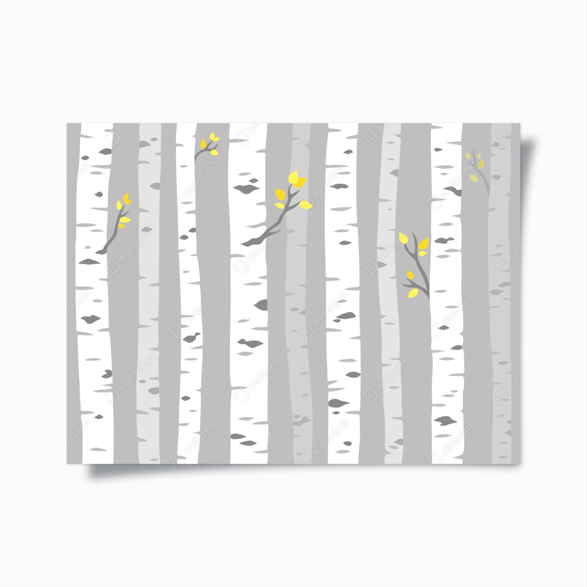 Poster skandinavischer birkenwald – Wallnifity®