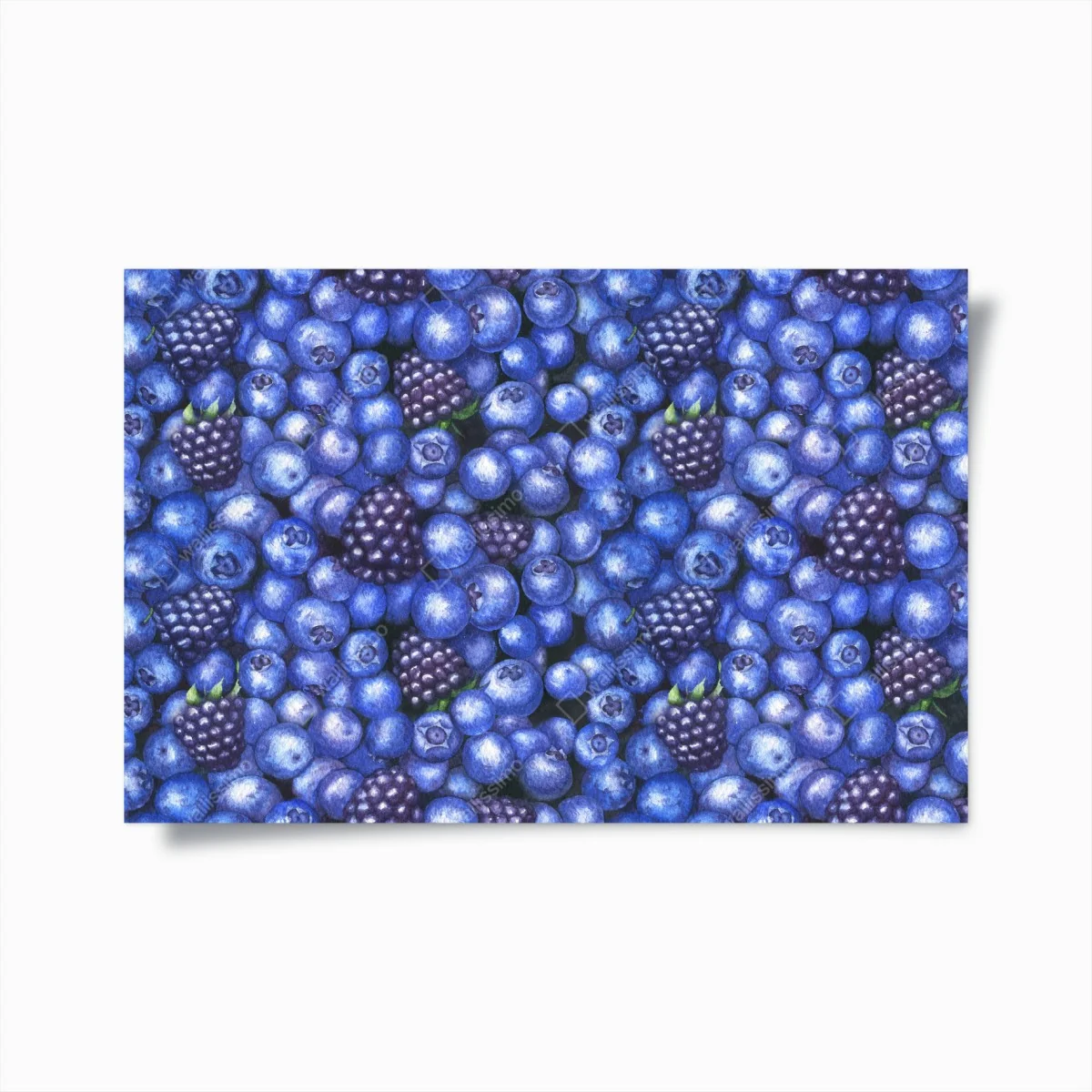 Poster aquarellmuster mit blaubeeren und brombeeren – Wallnifity® Poster aquarellmuster mit blaubeeren und brombeeren – Wallnifity®