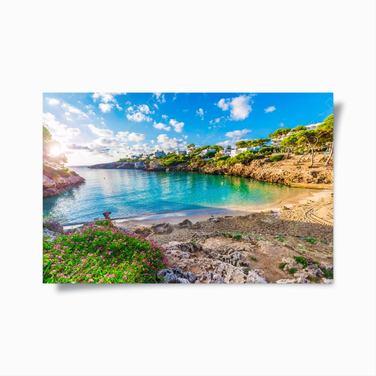 Poster sonnige Cala Esmeralda türkisbucht – Wallnifity®