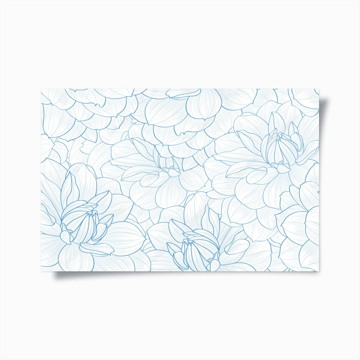 Poster zartes blaues blumenmuster – Wallnifity® Poster zartes blaues blumenmuster – Wallnifity®