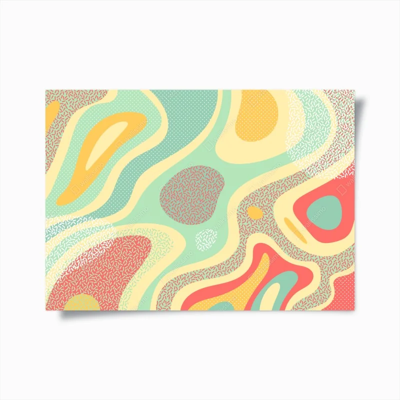 Poster tiefrote blüten mit wassertropfen – Wallnifity®