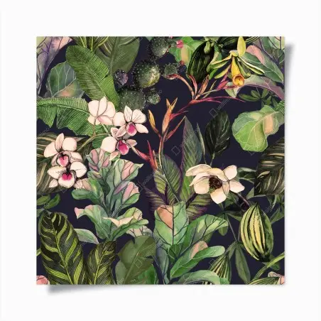 Poster tropisches aquarell botanikmuster – Wallnifity®