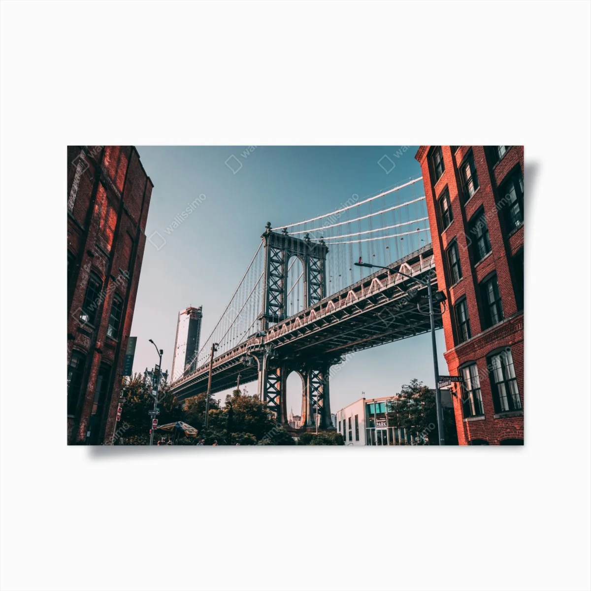 Poster Manhattan brücke in urbaner perspektive – Wallnifity® Poster Manhattan brücke in urbaner perspektive – Wallnifity®