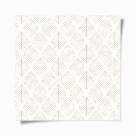 Poster elegantes goldenes geometrisches blattmuster – Wallnifity®