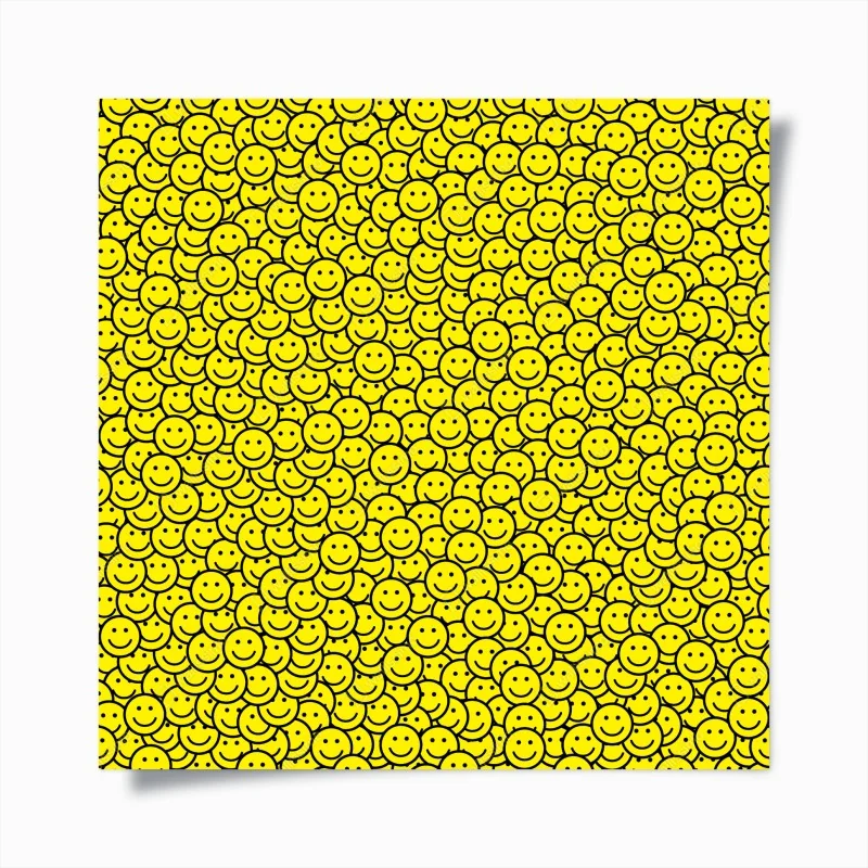 Poster fröhliches smiley muster