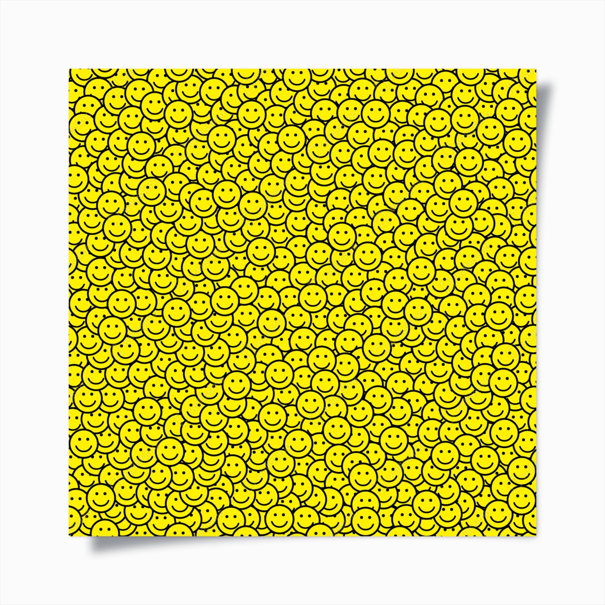 Poster fröhliches smiley muster – Wallnifity®