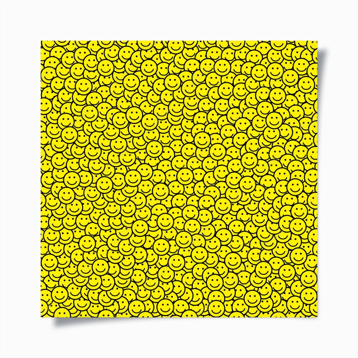 Poster fröhliches smiley muster – Wallnifity®