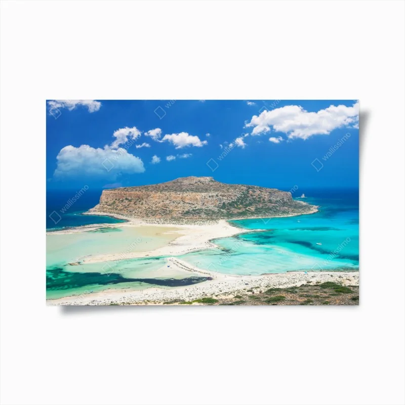 Poster Balos strand und türkislagune