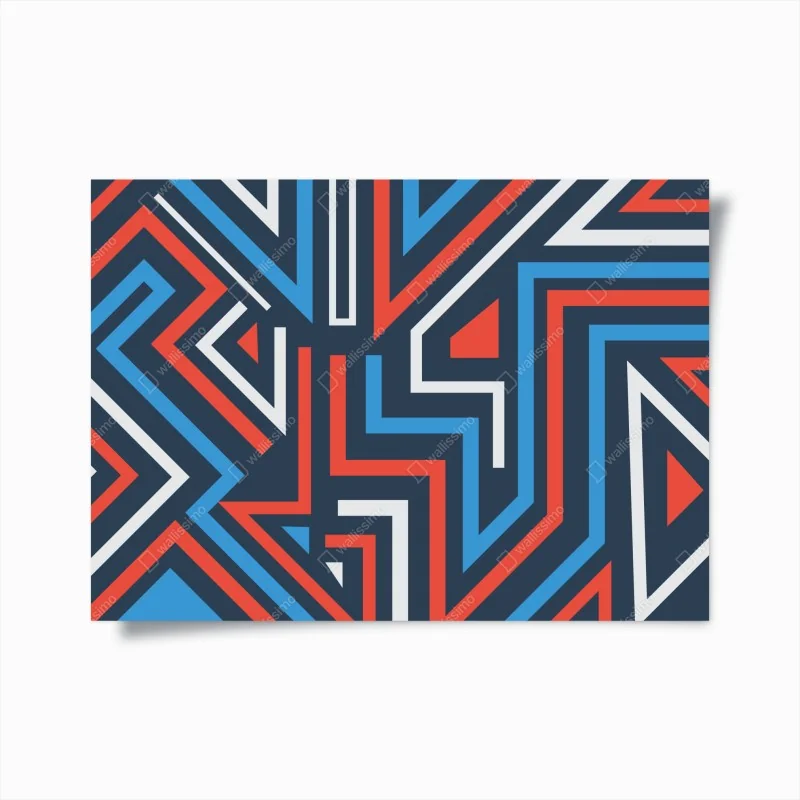 Poster fette geometrische linien – Wallnifity®