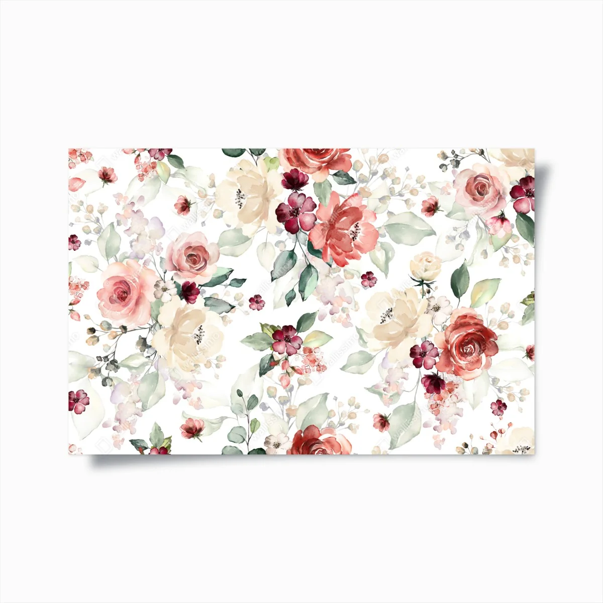 Poster zartes aquarell rosenmuster – Wallnifity® Poster zartes aquarell rosenmuster – Wallnifity®